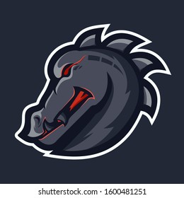 dragon mascot sport design vector
