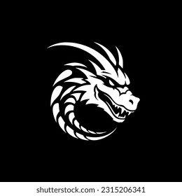 Dragon | Minimalist and Simple Silhouette - Vector illustration