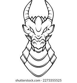 dragon modern icon for ui,ux,website,app,mobile,web,presentaion,flyer,brochure