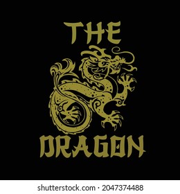 The dragon modern t-shirt design