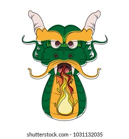Dragon monster cartoon