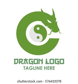 Dragon, Monster snake logo design concept