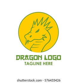 Dragon, Monster snake logo design concept