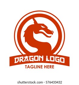 Dragon, Monster snake logo design concept