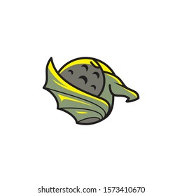 Dragon Moon Fire logo icon vector