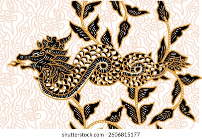 Dragon Motif in Indonesian Batik is very unique and exclusive