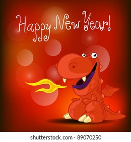 Dragon new year card