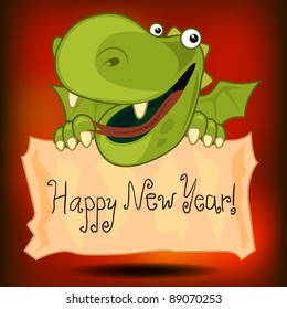 Dragon new year card