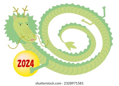 Dragon New Year's card Chinese zodiac Icon