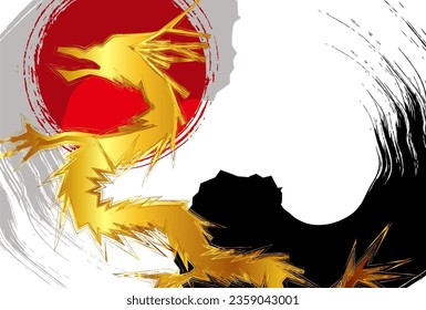 dragon New Year's card Chinese zodiac Background