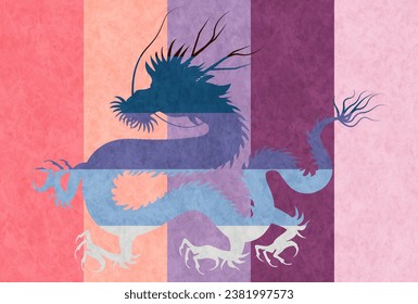 dragon New Year's card Chinese zodiac Background