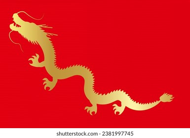 dragon New Year's card Chinese zodiac Background