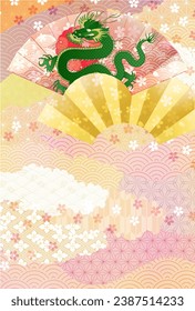 Dragon New Year's card Chinese zodiac Icon