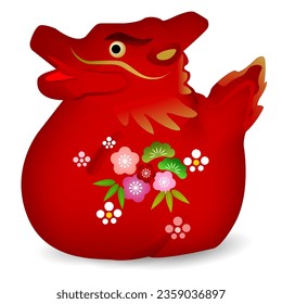 Dragon Oriental Zodiac New Year's card Icon