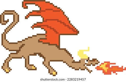 Diseño de ilustraciones vectoriales de íconos pixelados de drones, Monstruo volador aislado conjunto de arte de píxeles
