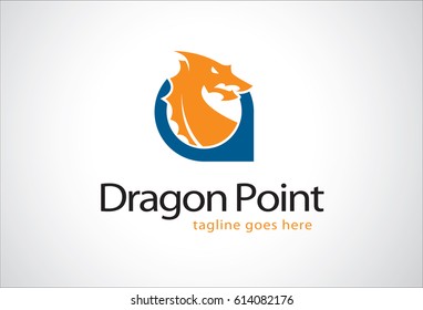 Dragon Point Logo Template Design