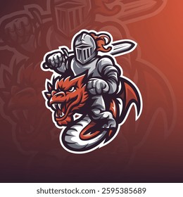 Dragon Rider Knight Esports Logo