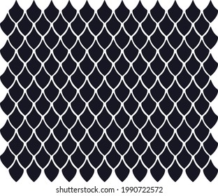 Dragon scale pattern background. A large number of scales of beautifully arranged fish.