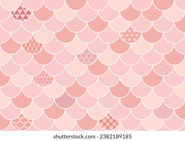 Dragon scale pattern and Japanese pattern.