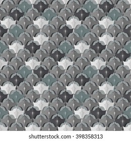 Dragon Scales. Urban Camouflage.
Seamless pattern.