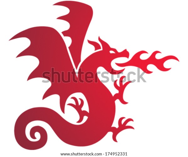 Dragon Shield Stock Vector (royalty Free) 174952331