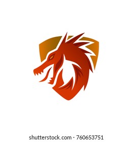 Dragon Shield Logo Template