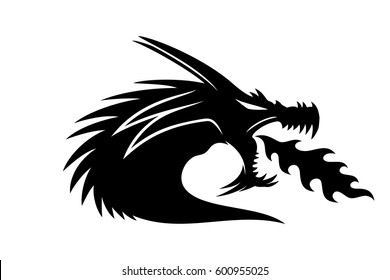 Dragon Sign Stock Vector (Royalty Free) 600955025 | Shutterstock