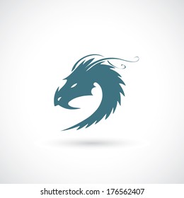 Dragon sign - vector illustration