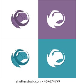 Dragon sign - vector illustration
