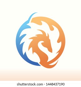 Dragon Sign Vector Logo Icon