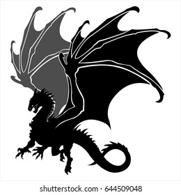 Dragon silhouette