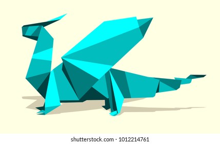 dragon, simple abstract image