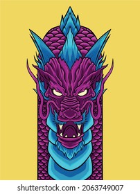DRAGON SIMPLE VECTOR CHINE JAPAN
