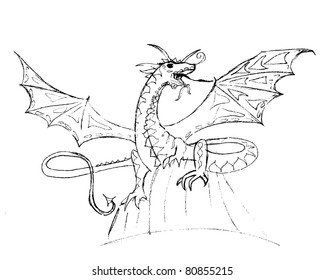 dragon sketch