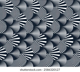 Dragon skin seamless pattern, vector abstract background of reptile or fish scales, also look like roof tiling or architecture element.