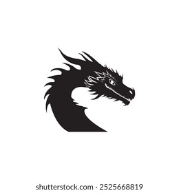 Dragon Snake Logo Design Vector Illustration