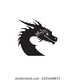 Dragon Snake Logo Design Vector Illustration