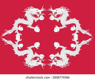 dragon snake mythological creature illustration vector
