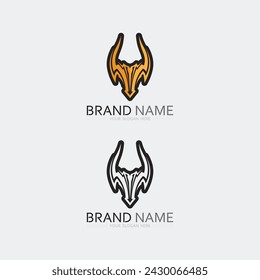 Dragon and snake vector icon illustration design logo template animal fantasy