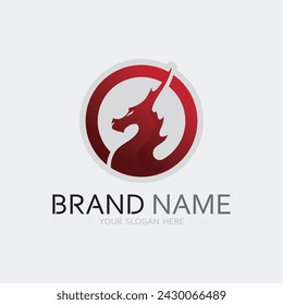 Drachen und Schlange Vektor-Ikone Illustration Design Logo Vorlage Tier Fantasy