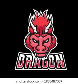 Dragon sport or esport gaming mascot logo template, for your team