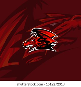 Dragon Sport Logo Game Art Design Stock Vector Royalty Free 1512272318
