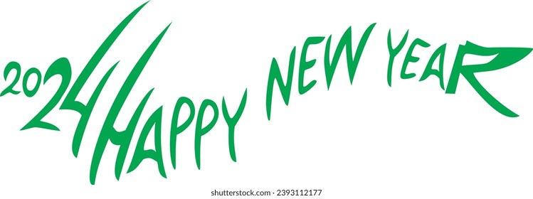 dragon style happy new year text or writing