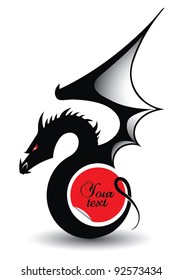 dragon symbol for 2012 year - with text place