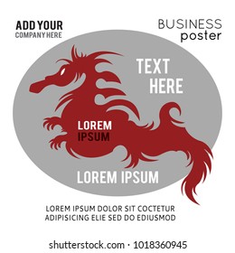 Dragon symbol, emblem design, also a logo idea.