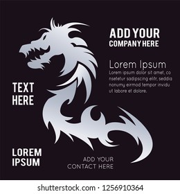 Dragon symbol, emblem design, also a logo idea.
