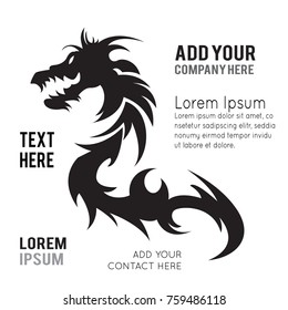 Dragon symbol, emblem design, also a logo idea.