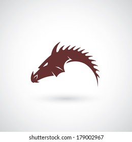 Dragon symbol - vector illustration