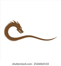 A Dragon Symbol Vector Illustration