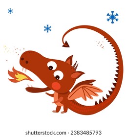 dragon symbol of the year vector picture 
